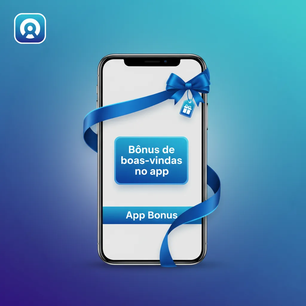 Tela do app com bônus de boas‑vindas: Esportes 100% até R$300; Cassino 100% até R$3.000 + 50 giros grátis. Escolha no app.