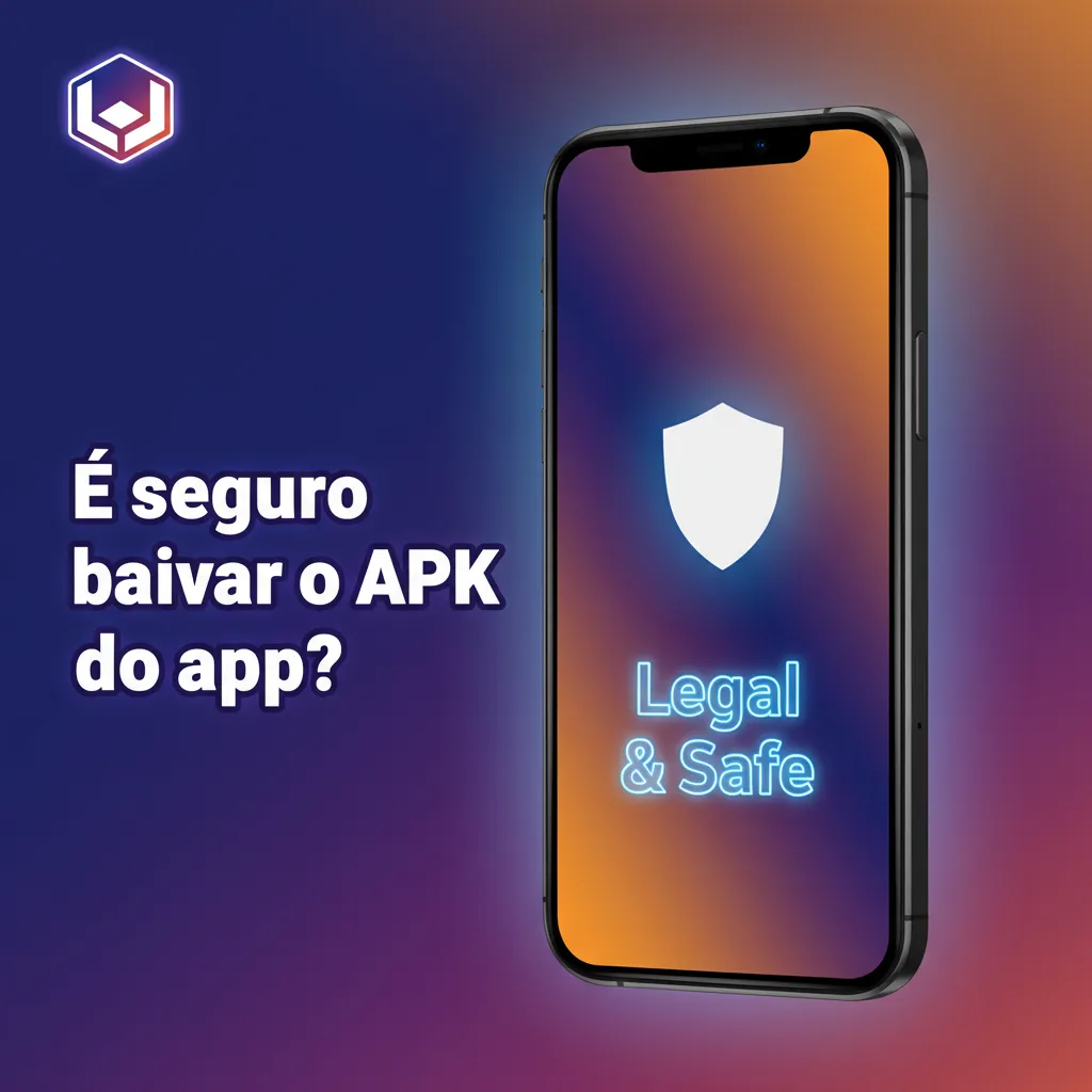 Ilustração de segurança do APK: cadeado, SSL, criptografia, verificação de conta, monitoramento e ambiente regulado.
