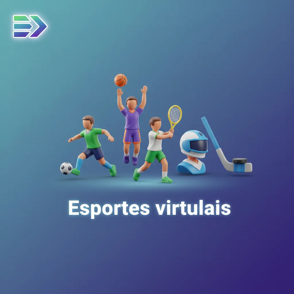 Esportes virtuais: partidas RNG contínuas; futebol, corridas de cavalos e cães, basquete; animações e resultados imediatos.