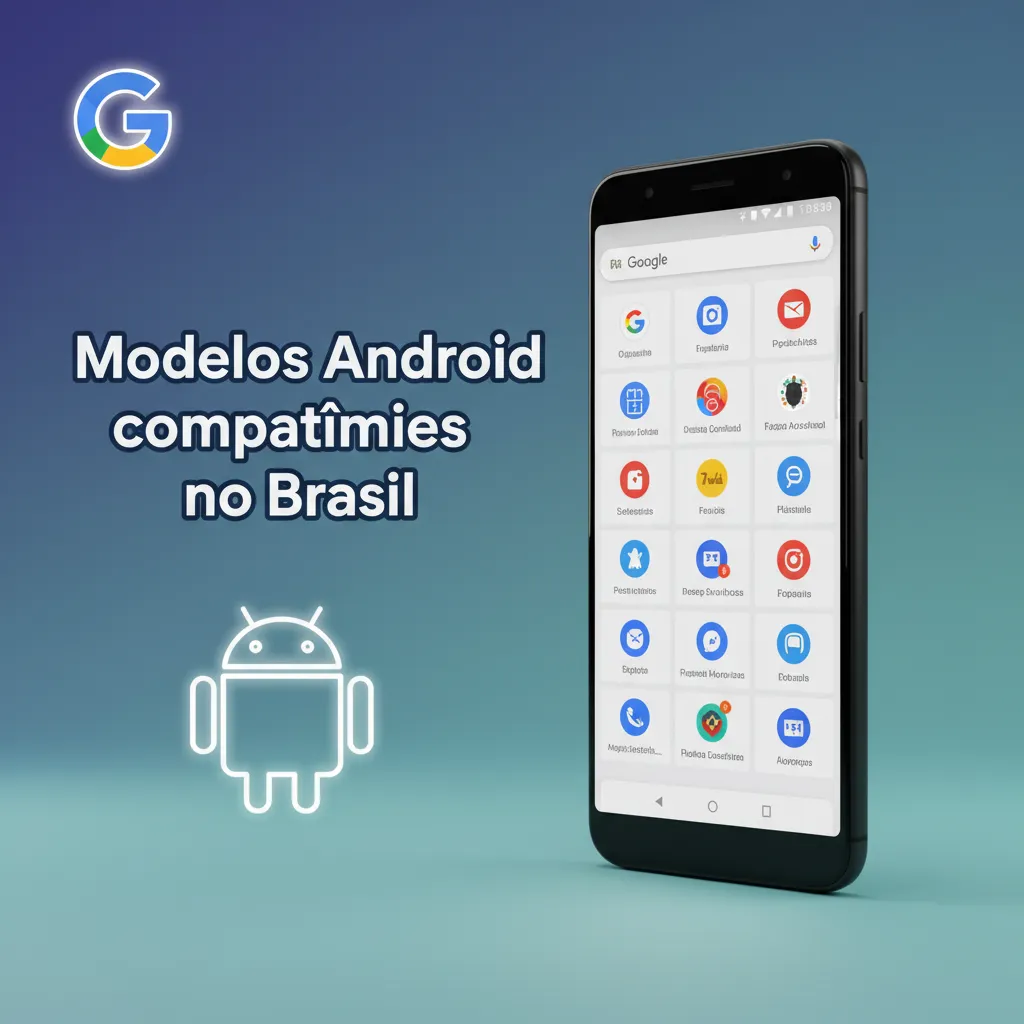 Modelos Android compatíveis no Brasil: Galaxy A14/A54/S21–S23, Moto G22/G62/G73, Redmi Note 12 e POCO X5.