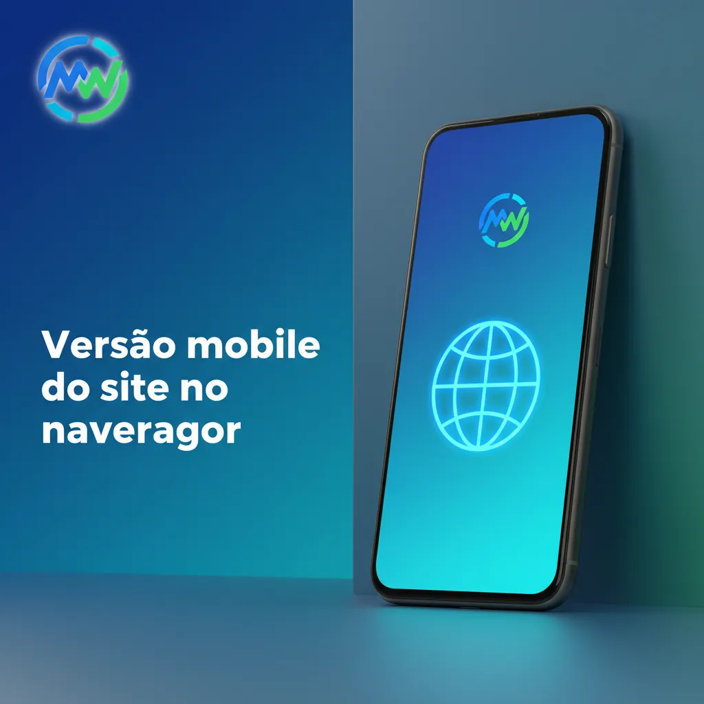 Versão mobile do site no navegador em smartphone e tablet, com login e Pix, sem instalar.