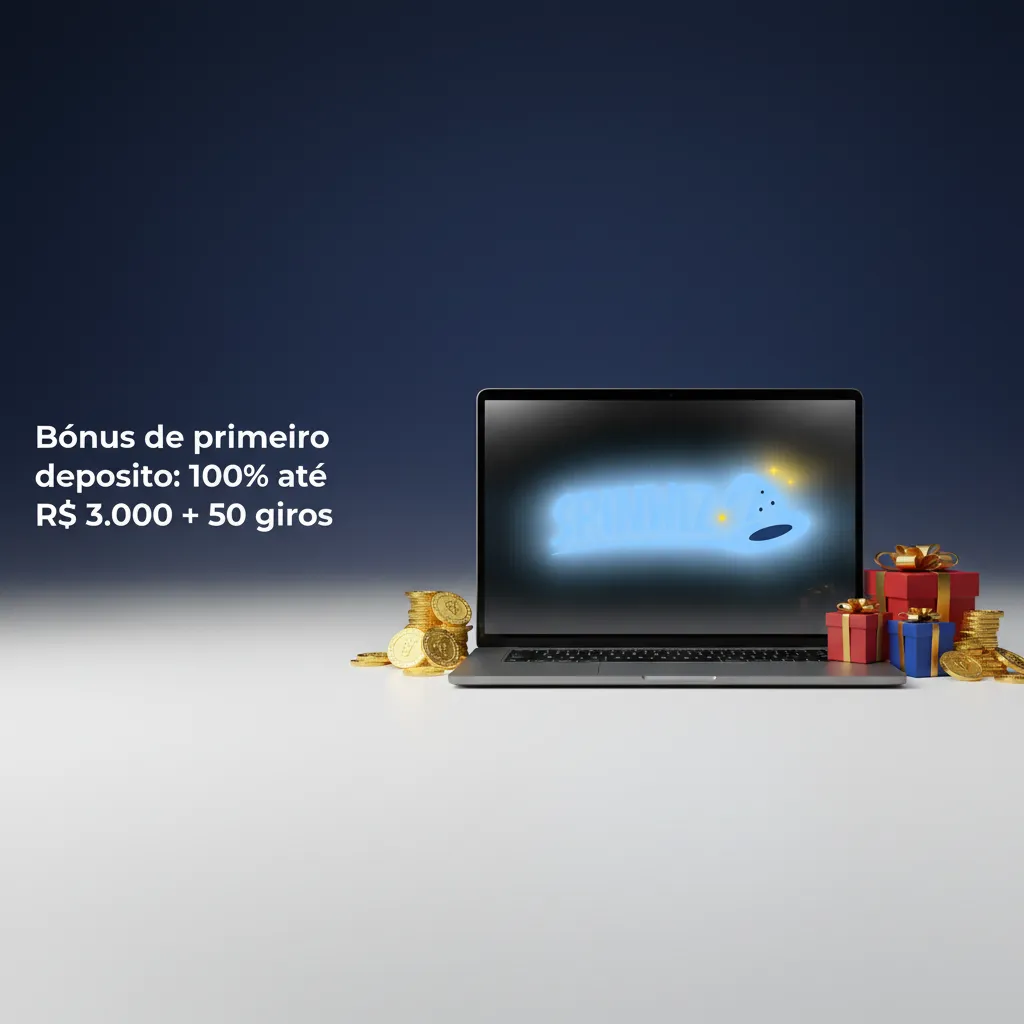 Banner de bônus de primeiro depósito: 100% até R$3.000 + 50 giros grátis em slots; exclusivo para cassino.