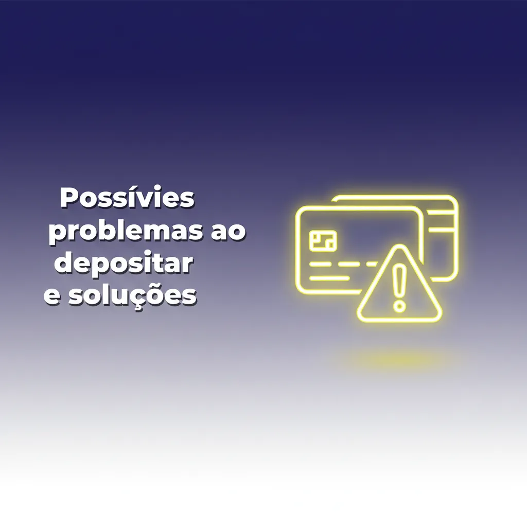 Infográfico: problemas ao depositar e soluções — Pix pendente, limite, CPF diferente, KYC, manutenção/instabilidade.
