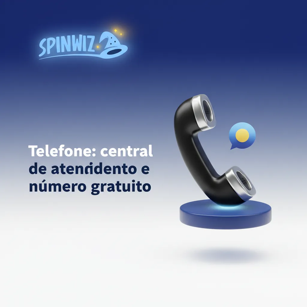 Central de atendimento Spinwiz: 0800 591 7788 e (11) 4000-1250, 24/7, espera média 2–5 min, suporte para urgências.