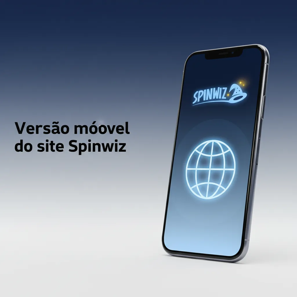 Site móvel Spinwiz em smartphone e tablet, com apostas esportivas e jogos de cassino acessados no navegador