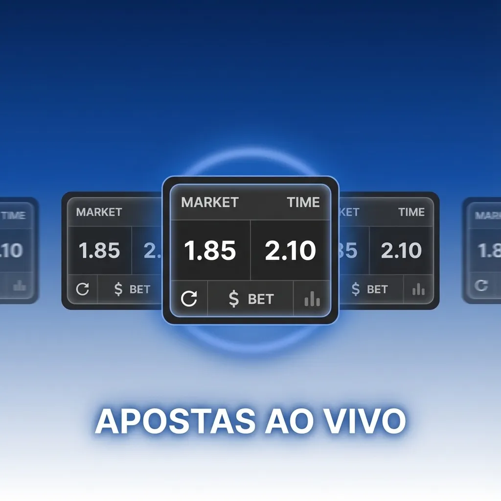 Tela de apostas ao vivo mostrando estatísticas em tempo real de futebol, basquete e tênis com odds atualizadas