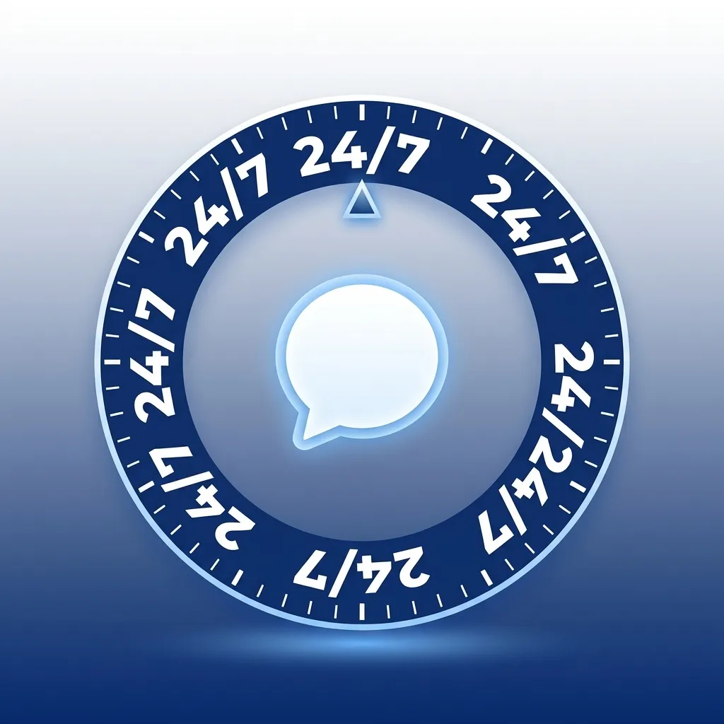 Chat ao vivo 24/7 para suporte rápido com atendimento em português e tempo de resposta de 2 a 5 minutos