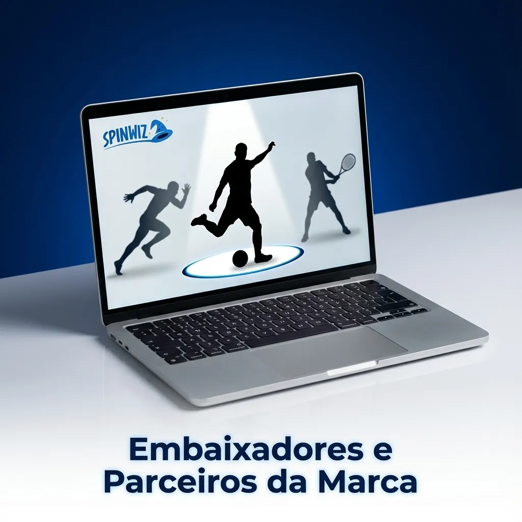 Logos de parceiros da marca incluindo clube de futebol, streamer de eSports, portal esportivo e jogador de poker